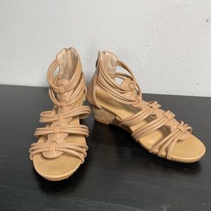 Non-branded Faux Leather Sandals. Size 6.5